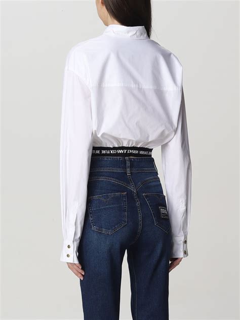 versace couture white shirt|versace jeans couture outlet usa.